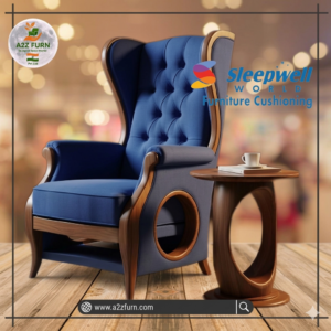 Premium High Back chair with Lather Sowed Fabric