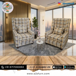 Premium High Back Chair with Lather Sowed Fabric