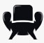 High Back Chair Icon