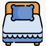 Premium wooden bed with storage