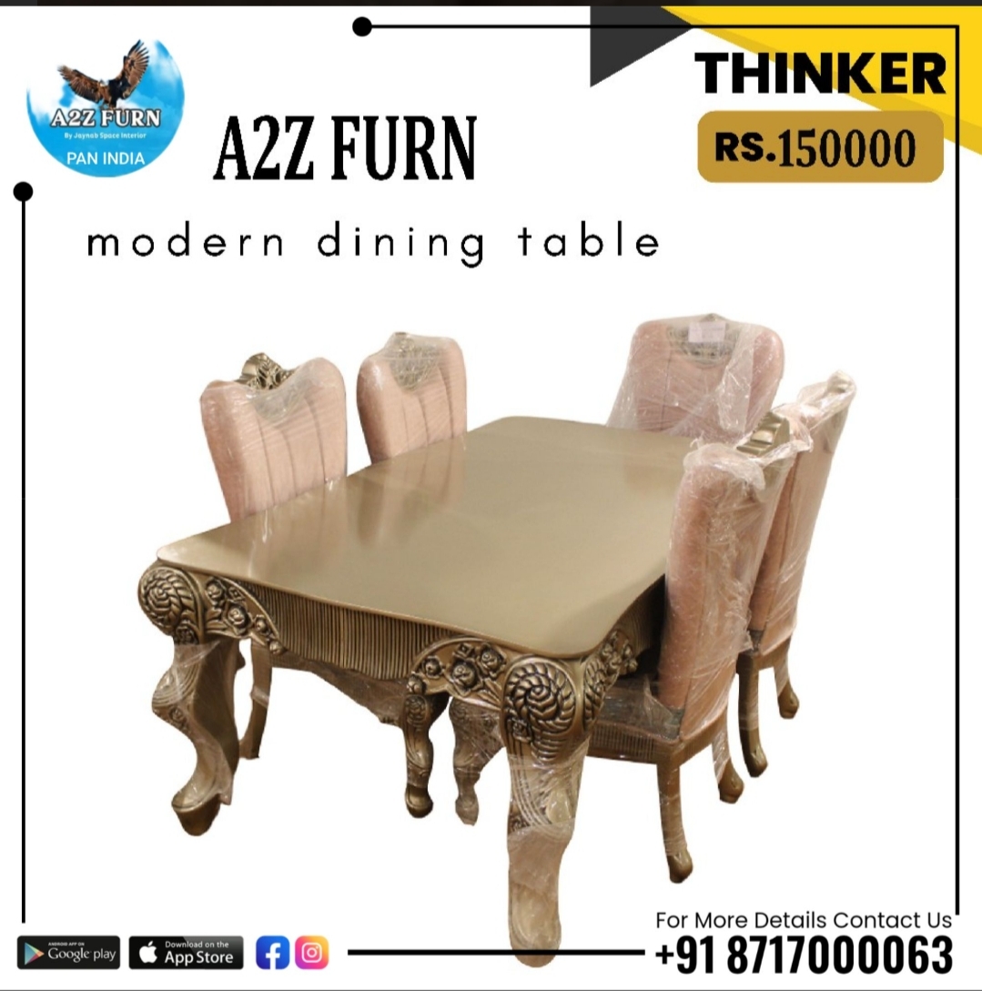 Premium Dining with Lather Sowed Fabric