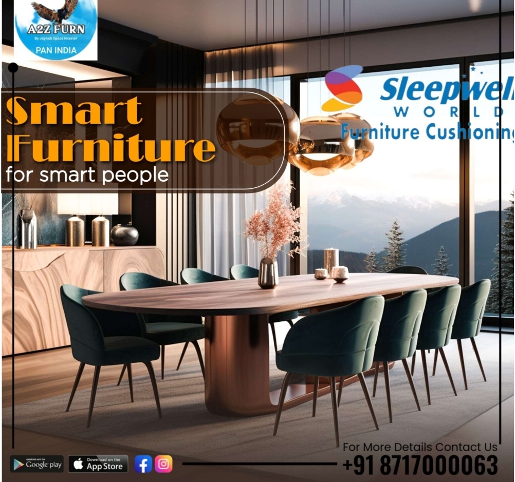Premium Dining with Lather Sowed Fabric