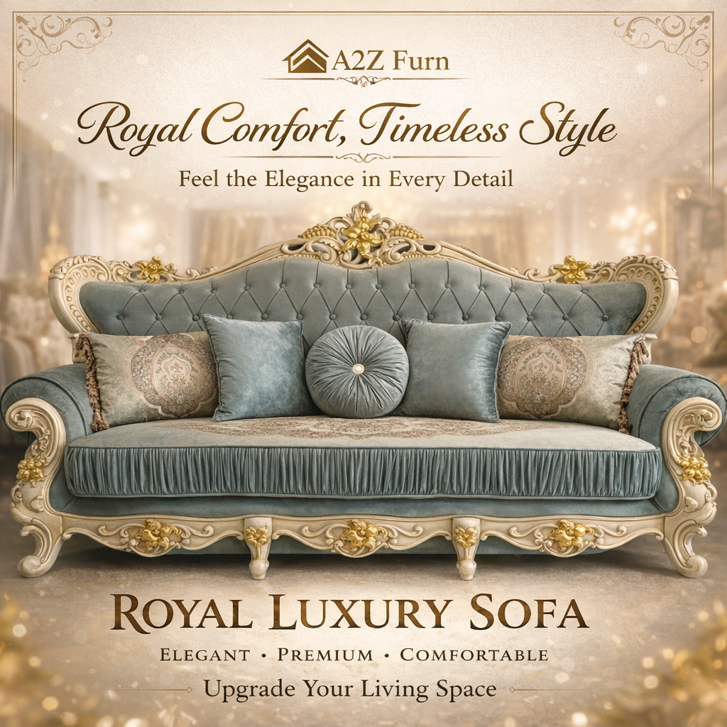 Premium Sofa with Sowed Fabric