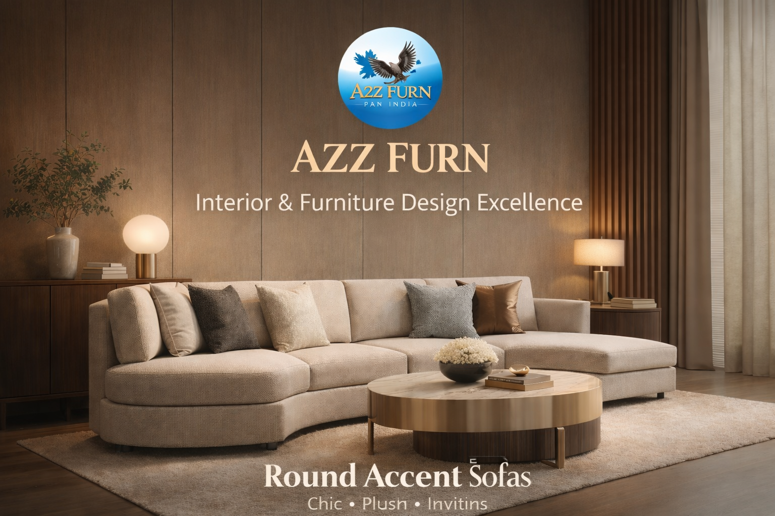 Premium Sofa with Lather Sowed Fabric