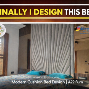 Premium wooden bed with storage