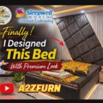 Premium wooden bed with storage