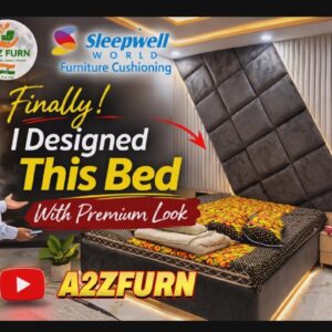 Premium wooden bed with storage