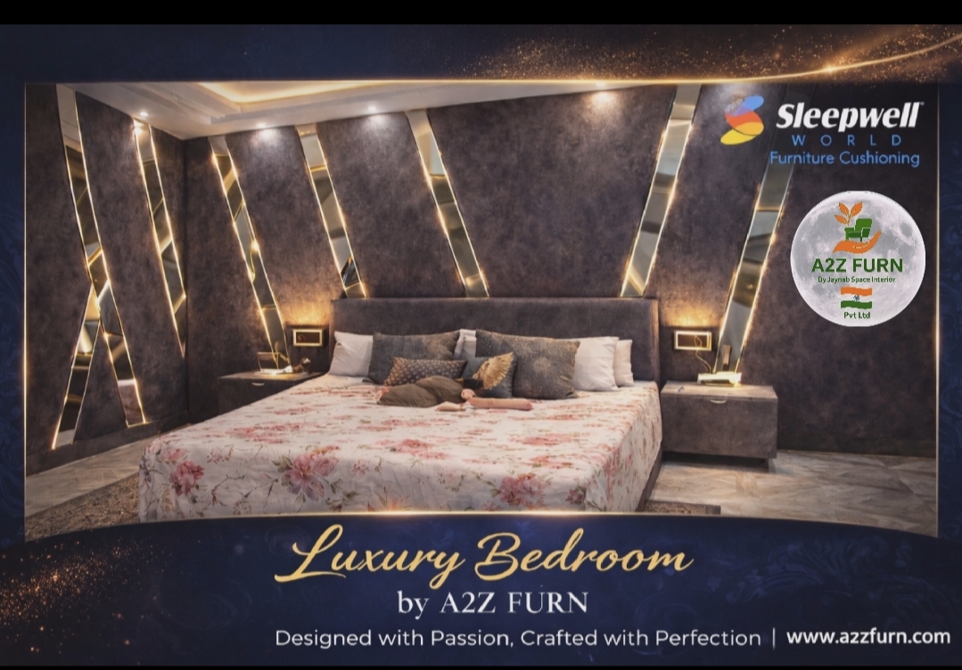Premium wooden bed with storage