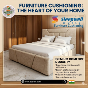 Premium wooden bed with storage